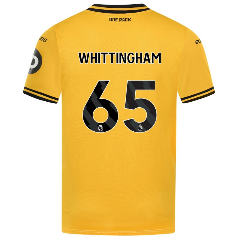 Danxen Uomo Maglia Matthew Whittingham #65 Giallo Kit Gara Home 2024/25 Maglietta