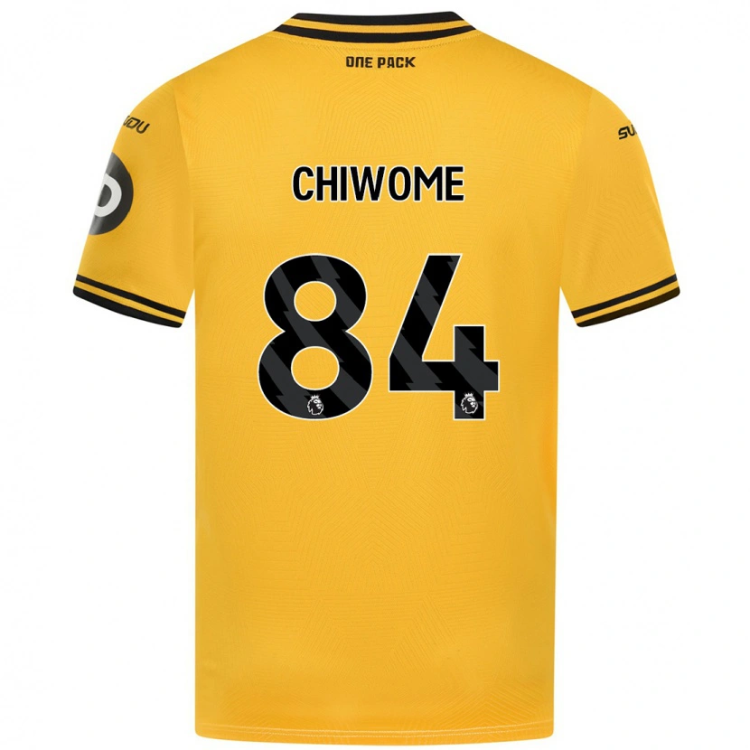 Danxen Uomo Maglia Leon Chiwome #84 Giallo Kit Gara Home 2024/25 Maglietta
