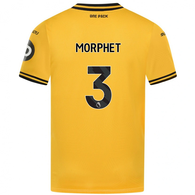 Danxen Uomo Maglia Anna Morphet #3 Giallo Kit Gara Home 2024/25 Maglietta