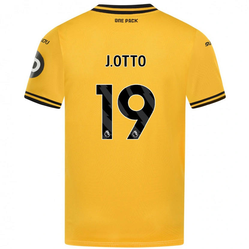 Danxen Uomo Maglia Jonny Otto #19 Giallo Kit Gara Home 2024/25 Maglietta