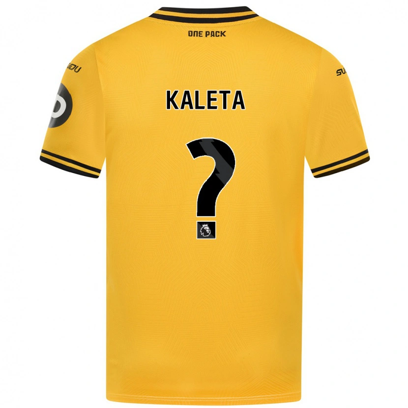 Danxen Uomo Maglia Marvin Kaleta #0 Giallo Kit Gara Home 2024/25 Maglietta
