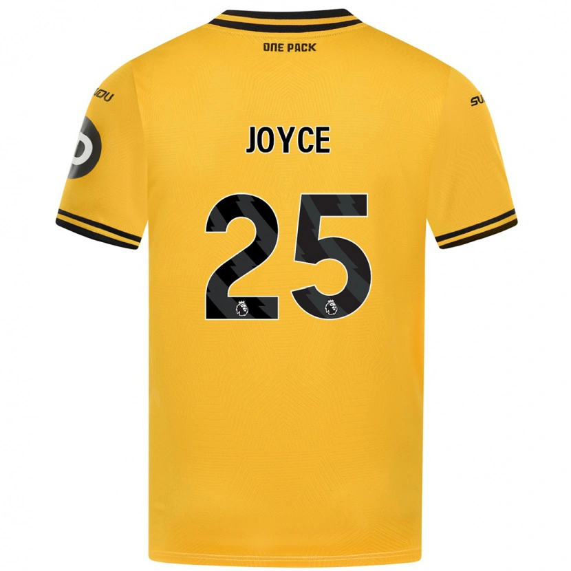 Danxen Uomo Maglia Leonie Joyce #25 Giallo Kit Gara Home 2024/25 Maglietta