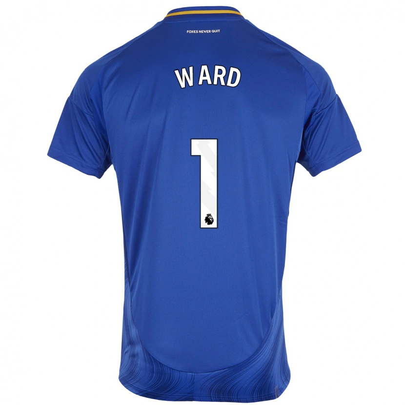 Danxen Uomo Maglia Danny Ward #1 Blu Bianco Kit Gara Home 2024/25 Maglietta