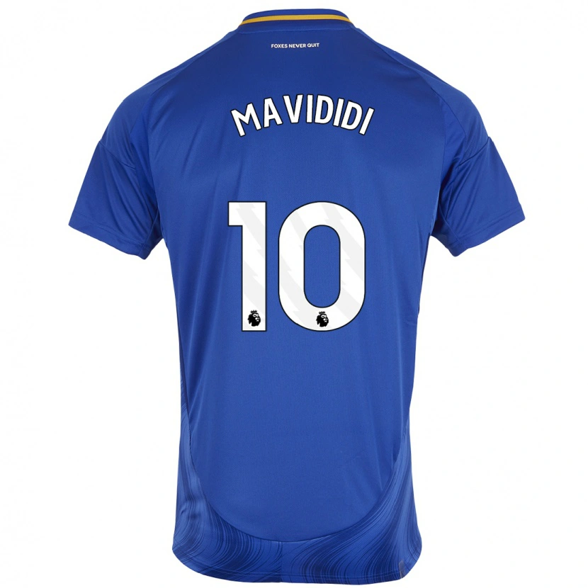 Danxen Uomo Maglia Stephy Mavididi #10 Blu Bianco Kit Gara Home 2024/25 Maglietta