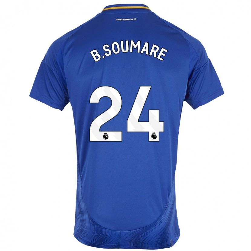 Danxen Uomo Maglia Boubakary Soumaré #24 Blu Bianco Kit Gara Home 2024/25 Maglietta