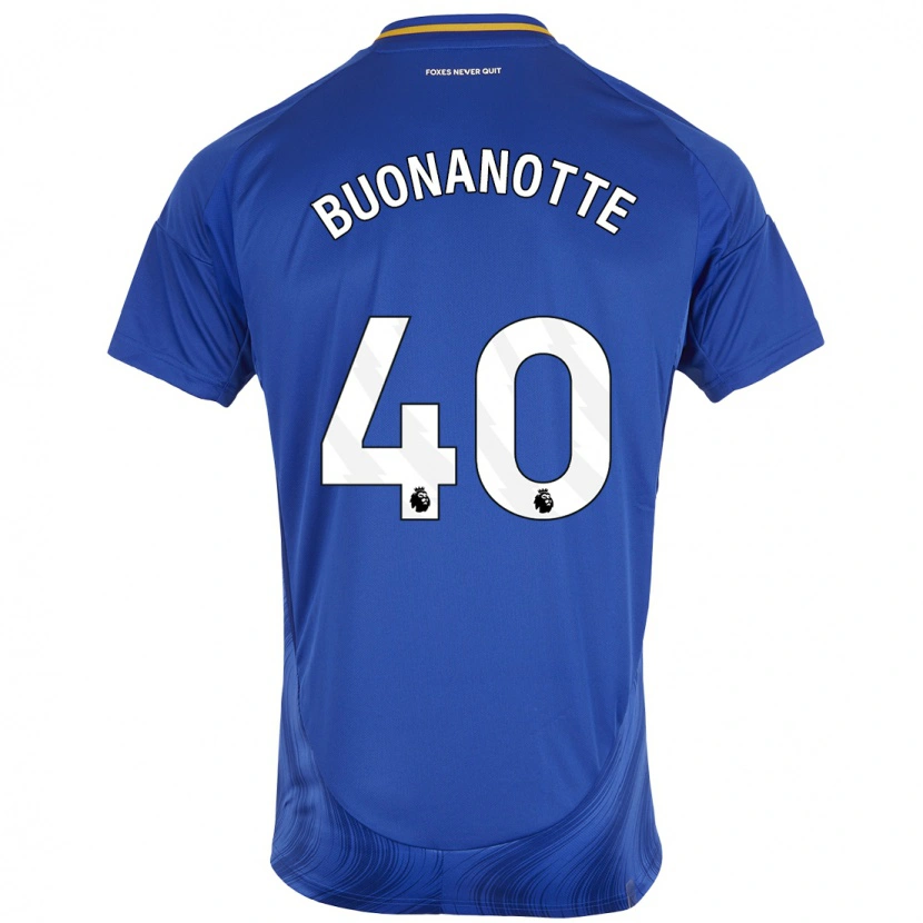 Danxen Uomo Maglia Facundo Buonanotte #40 Blu Bianco Kit Gara Home 2024/25 Maglietta