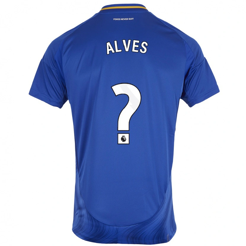 Danxen Uomo Maglia Will Alves #0 Blu Bianco Kit Gara Home 2024/25 Maglietta
