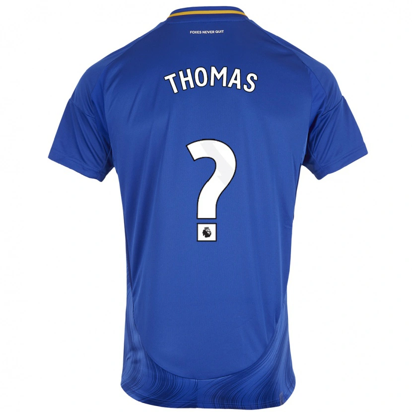 Danxen Uomo Maglia Tristan Thomas #0 Blu Bianco Kit Gara Home 2024/25 Maglietta