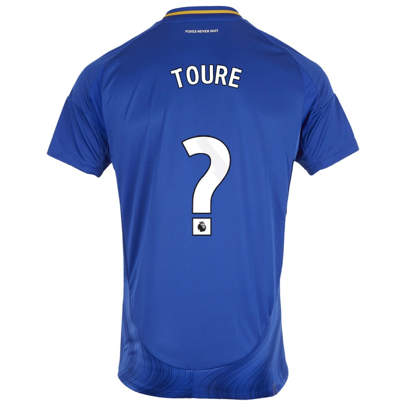 Danxen Uomo Maglia Yassine Toure #0 Blu Bianco Kit Gara Home 2024/25 Maglietta