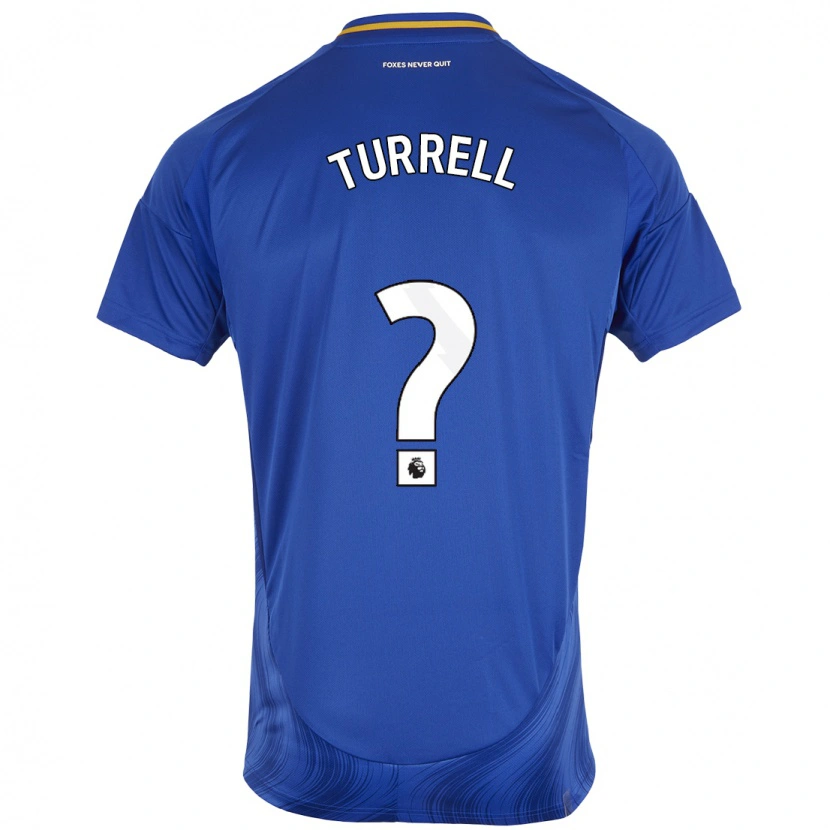 Danxen Uomo Maglia Lyndon Turrell #0 Blu Bianco Kit Gara Home 2024/25 Maglietta