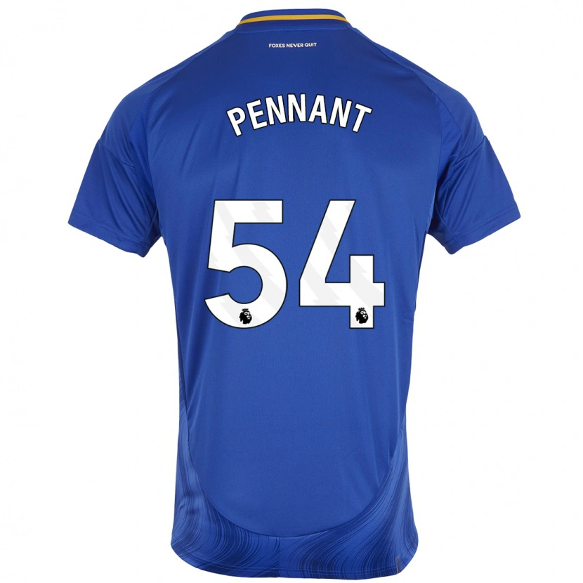 Danxen Uomo Maglia Kian Pennant #54 Blu Bianco Kit Gara Home 2024/25 Maglietta