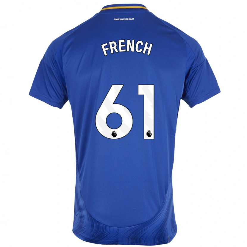 Danxen Uomo Maglia Harry French #61 Blu Bianco Kit Gara Home 2024/25 Maglietta