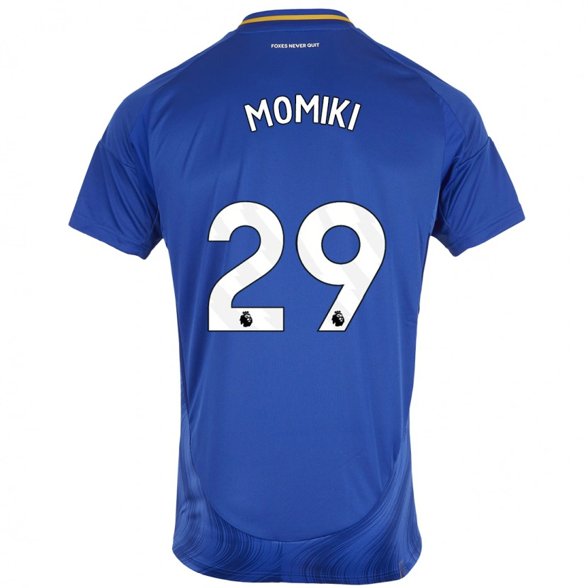 Danxen Uomo Maglia Yuka Momiki #29 Blu Bianco Kit Gara Home 2024/25 Maglietta