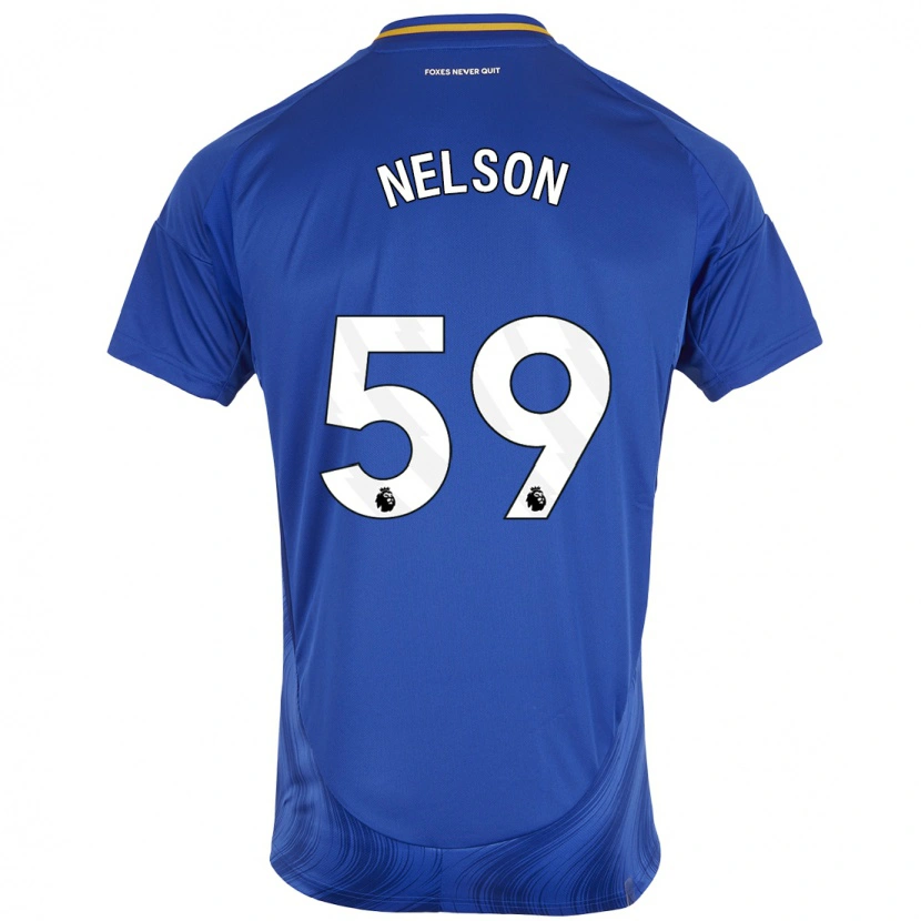 Danxen Uomo Maglia Ronny Nelson #59 Blu Bianco Kit Gara Home 2024/25 Maglietta