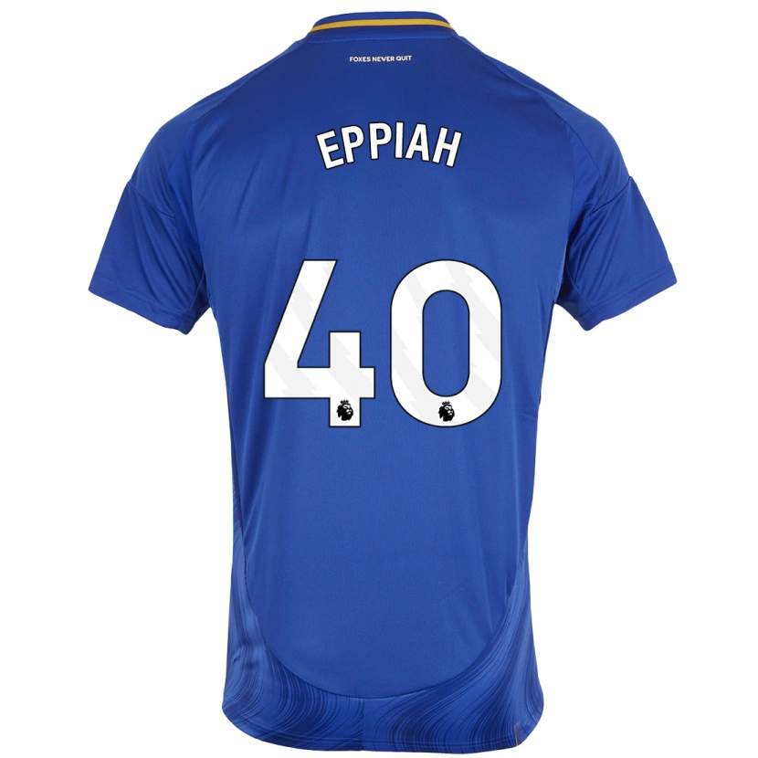 Danxen Uomo Maglia Josh Eppiah #40 Blu Bianco Kit Gara Home 2024/25 Maglietta