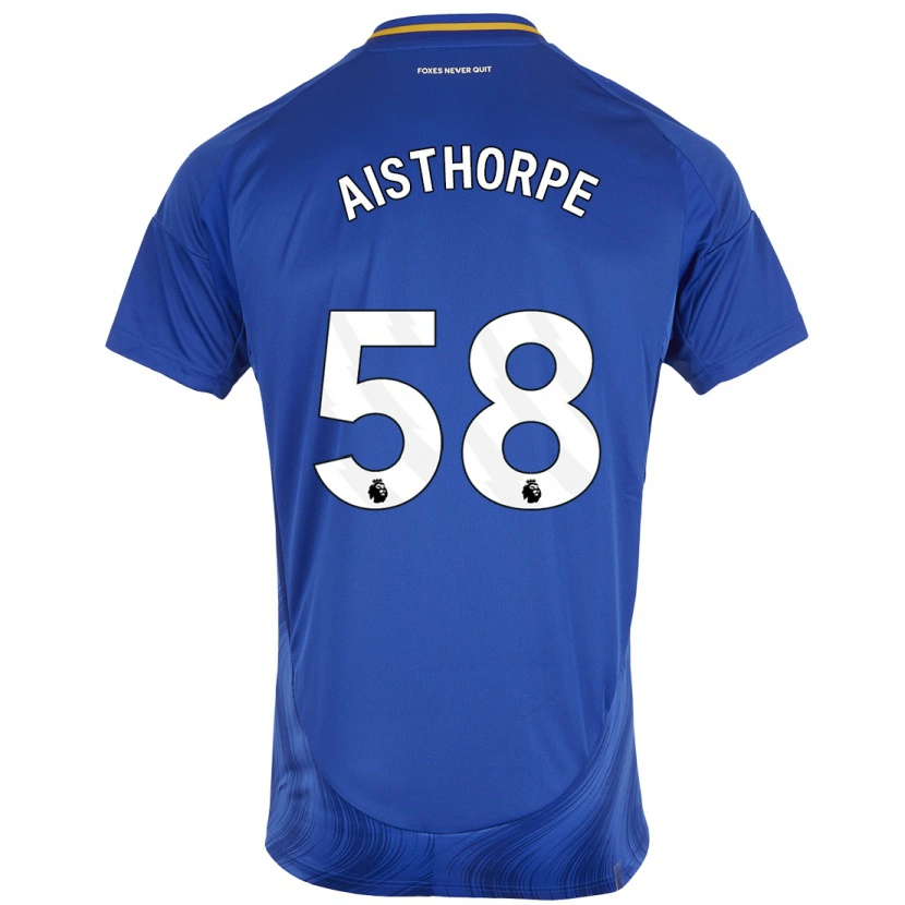 Danxen Uomo Maglia Bailey Aisthorpe #58 Blu Bianco Kit Gara Home 2024/25 Maglietta