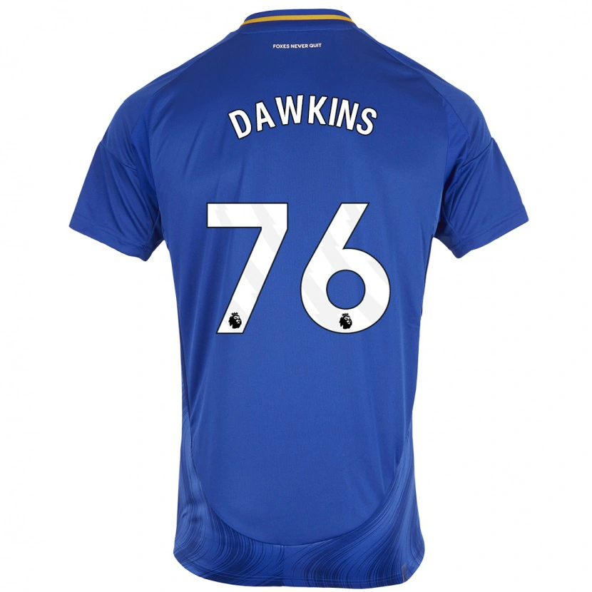 Danxen Uomo Maglia Kartell Dawkins #76 Blu Bianco Kit Gara Home 2024/25 Maglietta