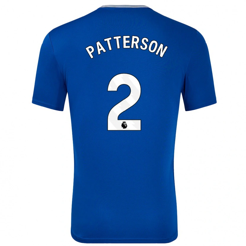 Danxen Uomo Maglia Nathan Patterson #2 Blu Con Kit Gara Home 2024/25 Maglietta