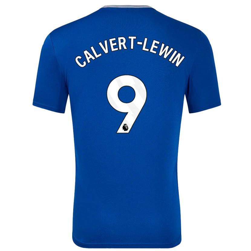 Danxen Uomo Maglia Dominic Calvert-Lewin #9 Blu Con Kit Gara Home 2024/25 Maglietta