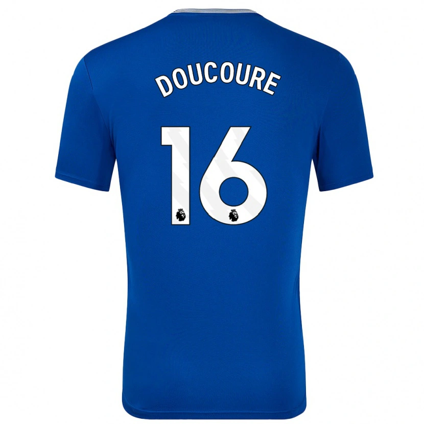 Danxen Uomo Maglia Abdoulaye Doucouré #16 Blu Con Kit Gara Home 2024/25 Maglietta