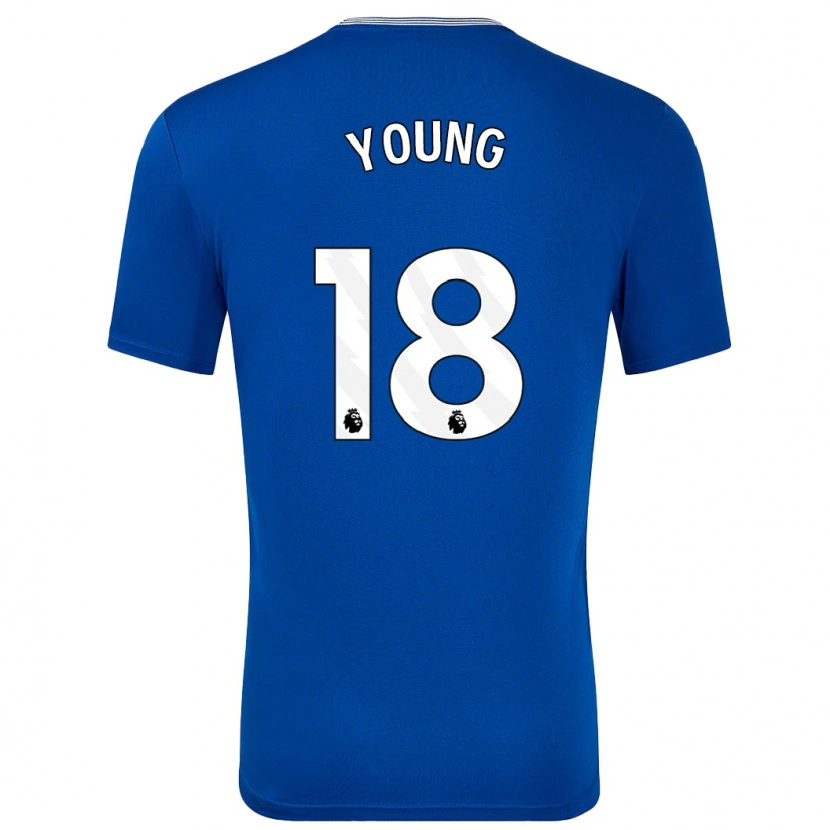 Danxen Uomo Maglia Ashley Young #18 Blu Con Kit Gara Home 2024/25 Maglietta