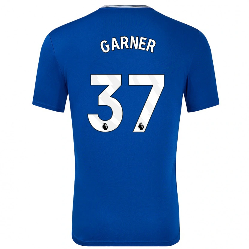 Danxen Uomo Maglia James Garner #37 Blu Con Kit Gara Home 2024/25 Maglietta