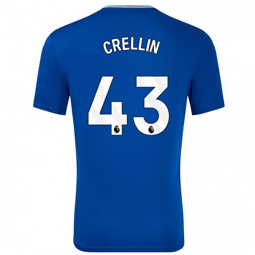 Danxen Uomo Maglia Billy Crellin #43 Blu Con Kit Gara Home 2024/25 Maglietta