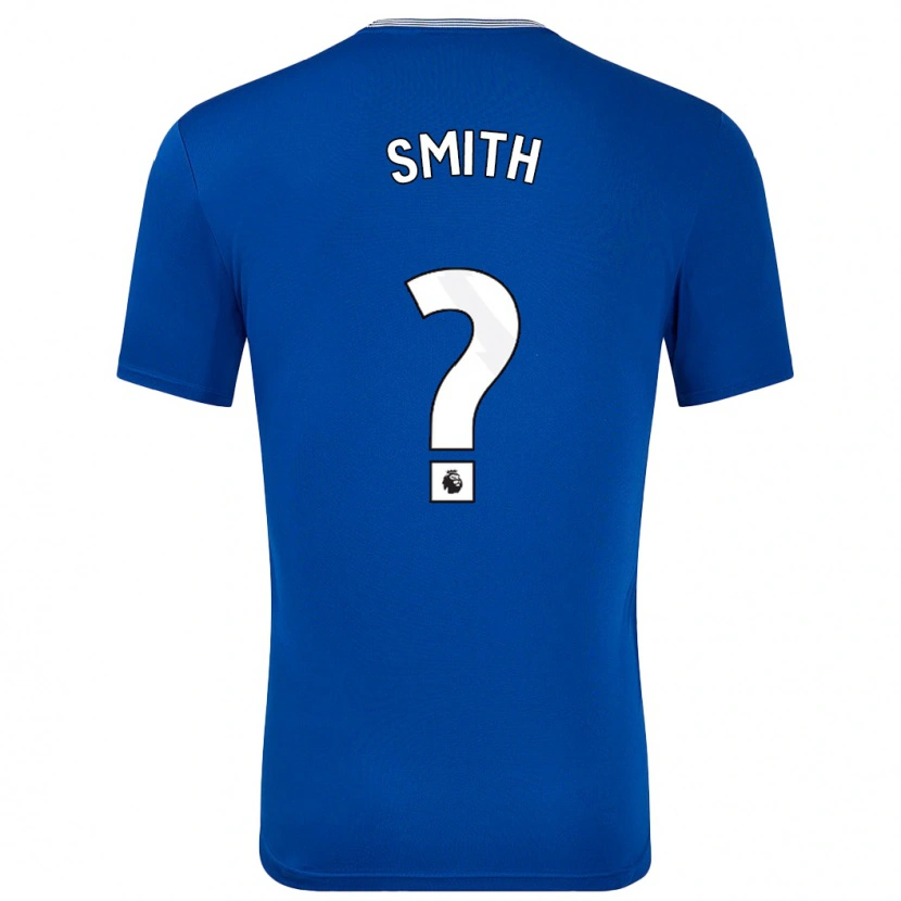 Danxen Uomo Maglia Odin Samuels-Smith #0 Blu Con Kit Gara Home 2024/25 Maglietta