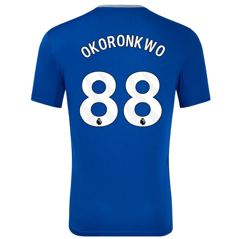 Danxen Uomo Maglia Francis Okoronkwo #88 Blu Con Kit Gara Home 2024/25 Maglietta