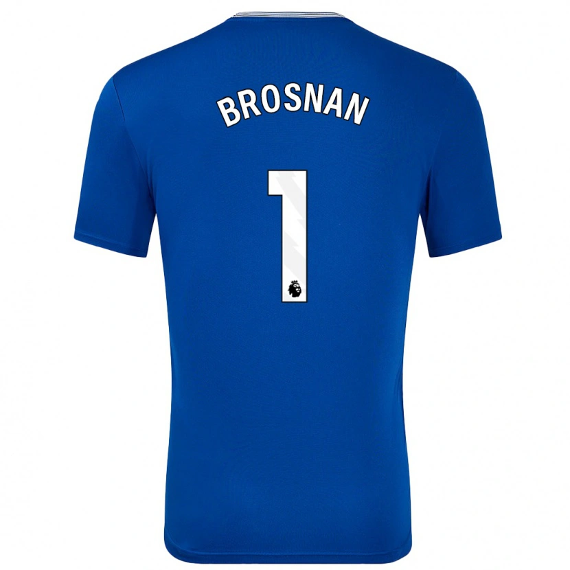 Danxen Uomo Maglia Courtney Brosnan #1 Blu Con Kit Gara Home 2024/25 Maglietta