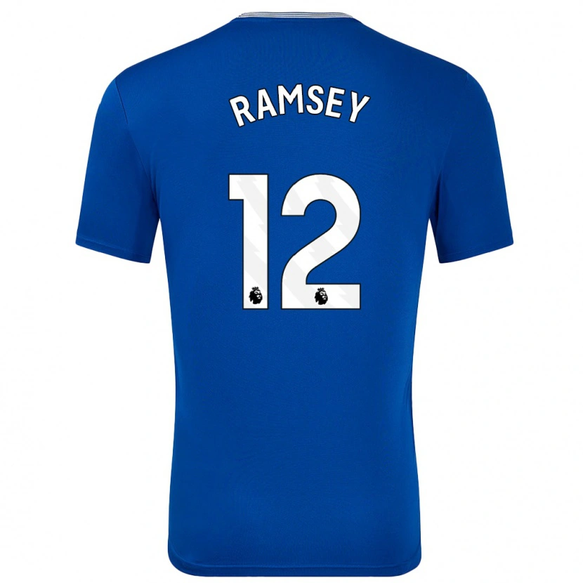 Danxen Uomo Maglia Emily Ramsey #12 Blu Con Kit Gara Home 2024/25 Maglietta