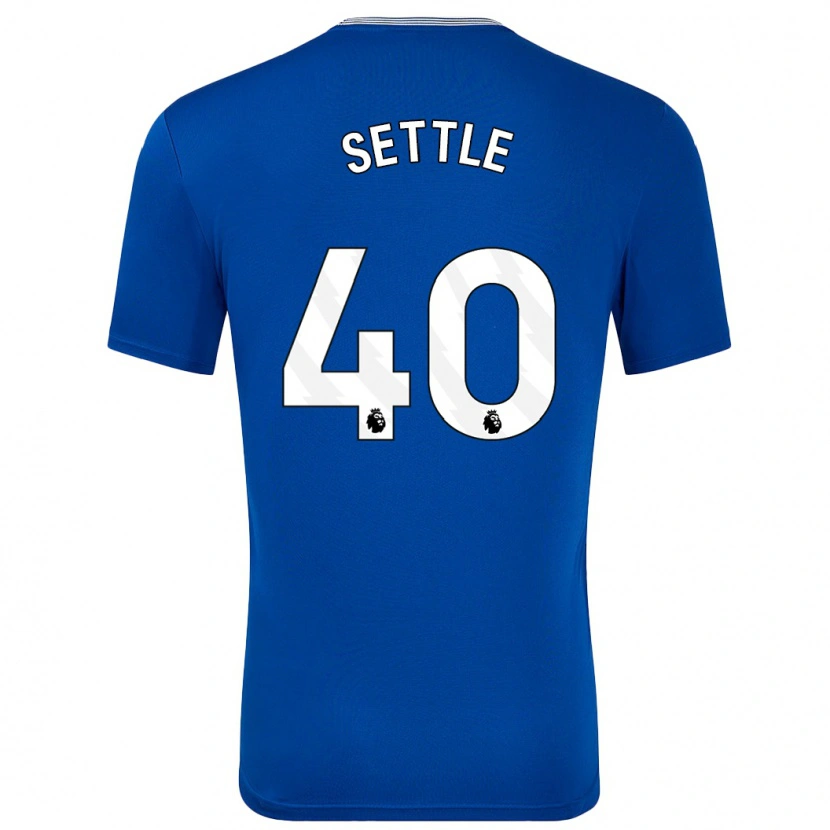 Danxen Uomo Maglia Macy Settle #40 Blu Con Kit Gara Home 2024/25 Maglietta