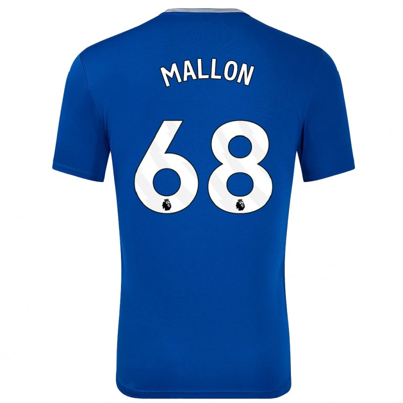 Danxen Uomo Maglia Mathew Mallon #68 Blu Con Kit Gara Home 2024/25 Maglietta