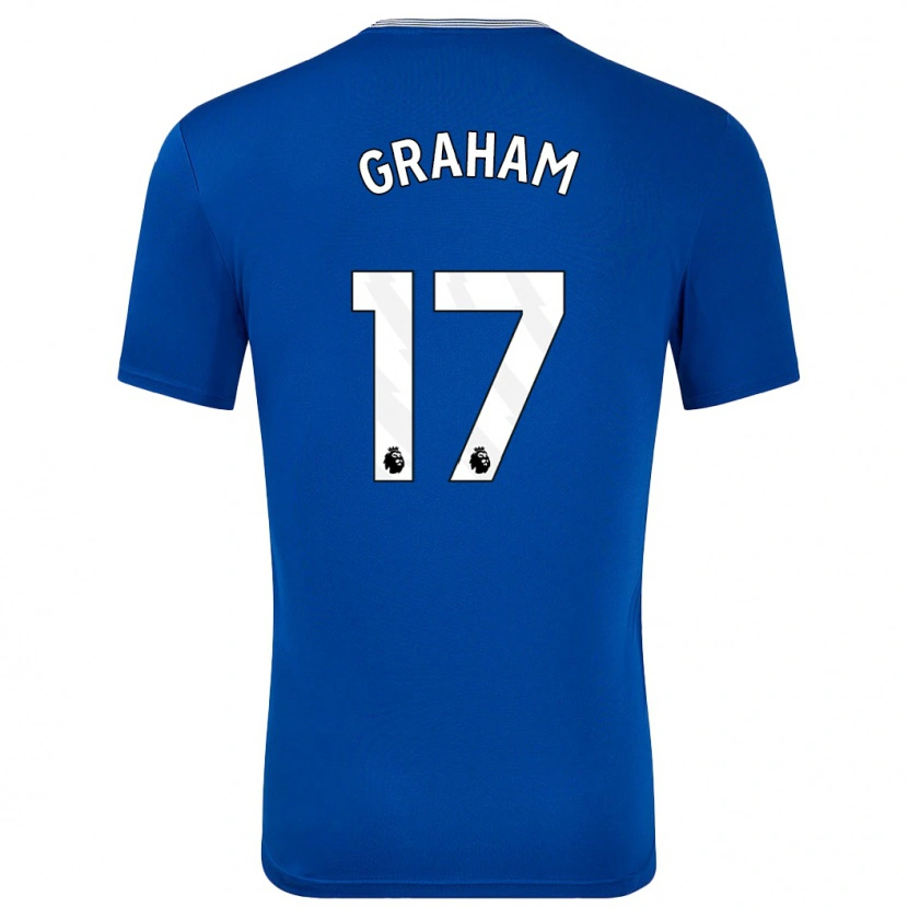 Danxen Uomo Maglia Lucy Graham #17 Blu Con Kit Gara Home 2024/25 Maglietta