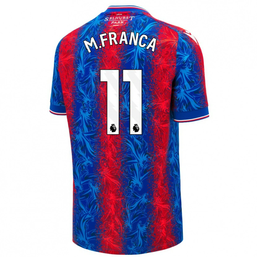 Danxen Uomo Maglia Matheus França #11 Strisce Rosso Blu Kit Gara Home 2024/25 Maglietta