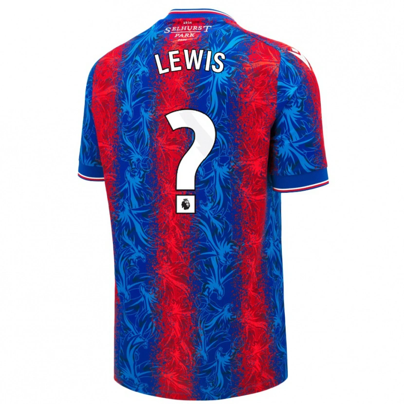 Danxen Uomo Maglia Cameron Lewis Brown #0 Strisce Rosso Blu Kit Gara Home 2024/25 Maglietta