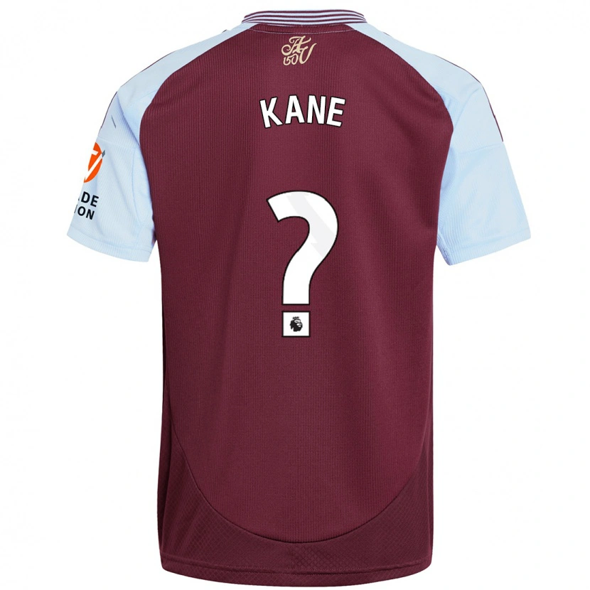 Danxen Uomo Maglia Kane Taylor #0 Borgogna Azzurro Kit Gara Home 2024/25 Maglietta