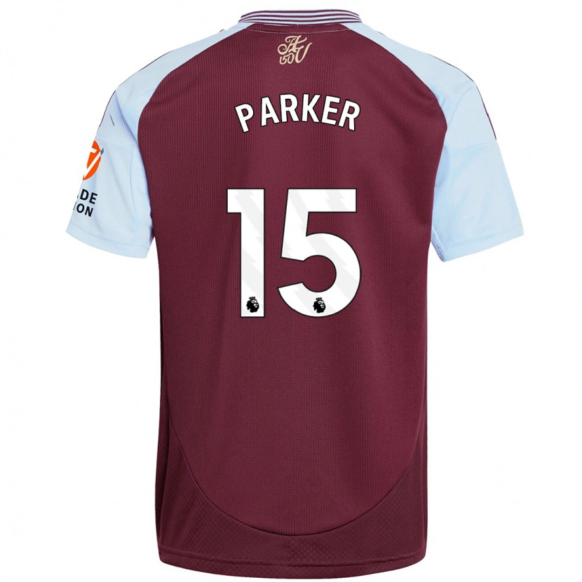 Danxen Uomo Maglia Lucy Parker #15 Borgogna Azzurro Kit Gara Home 2024/25 Maglietta