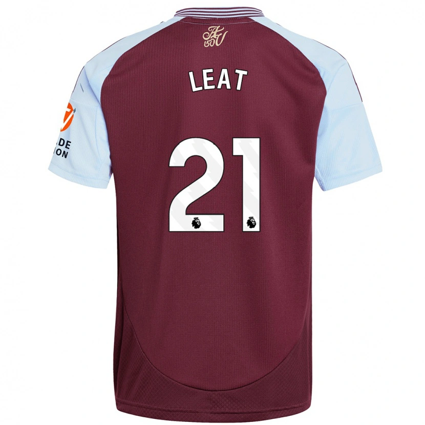 Danxen Uomo Maglia Anna Leat #21 Borgogna Azzurro Kit Gara Home 2024/25 Maglietta