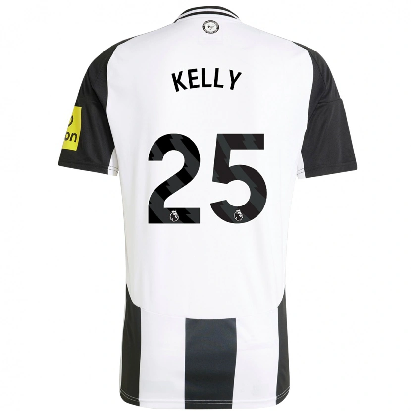Danxen Uomo Maglia Lloyd Kelly #25 Bianco Nero Kit Gara Home 2024/25 Maglietta