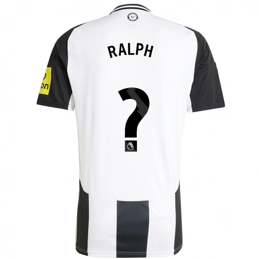 Danxen Uomo Maglia Joe Ralph #0 Bianco Nero Kit Gara Home 2024/25 Maglietta