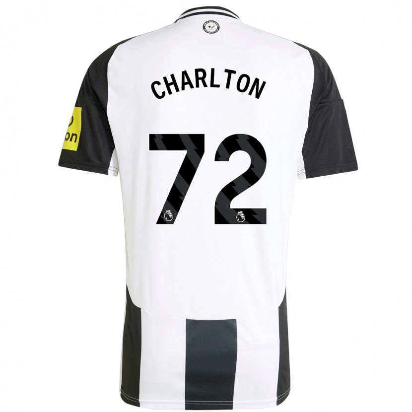 Danxen Uomo Maglia Dylan Charlton #72 Bianco Nero Kit Gara Home 2024/25 Maglietta