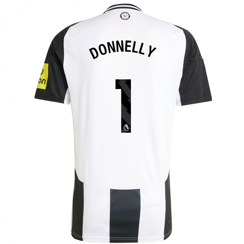Danxen Uomo Maglia Grace Donnelly #1 Bianco Nero Kit Gara Home 2024/25 Maglietta