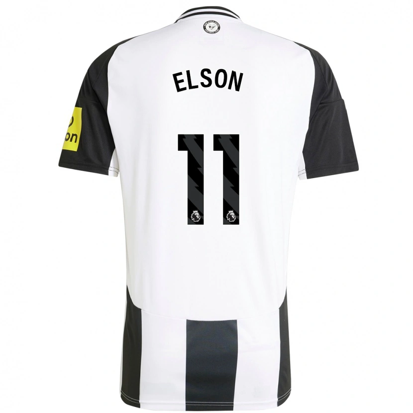 Danxen Uomo Maglia Kacie Elson #11 Bianco Nero Kit Gara Home 2024/25 Maglietta