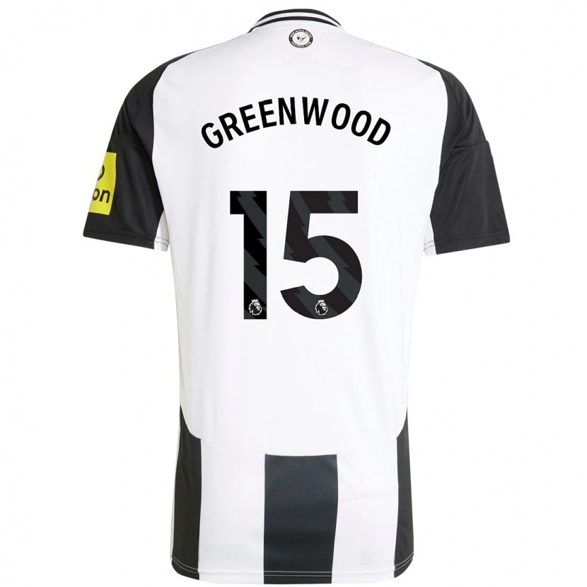 Danxen Uomo Maglia Hannah Greenwood #15 Bianco Nero Kit Gara Home 2024/25 Maglietta