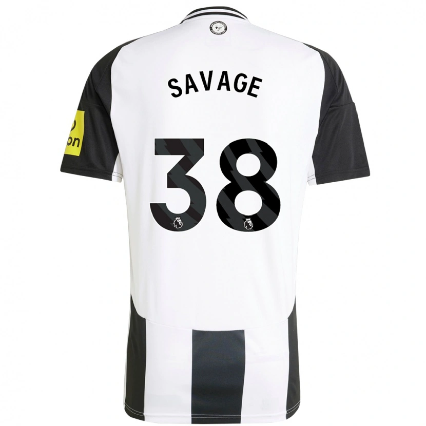 Danxen Uomo Maglia Remi Savage #38 Bianco Nero Kit Gara Home 2024/25 Maglietta