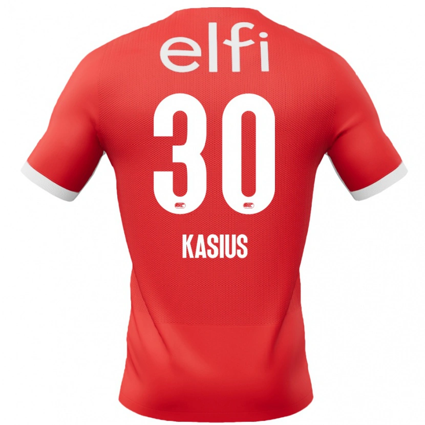 Danxen Uomo Maglia Denso Kasius #30 Rosso Bianco Kit Gara Home 2024/25 Maglietta