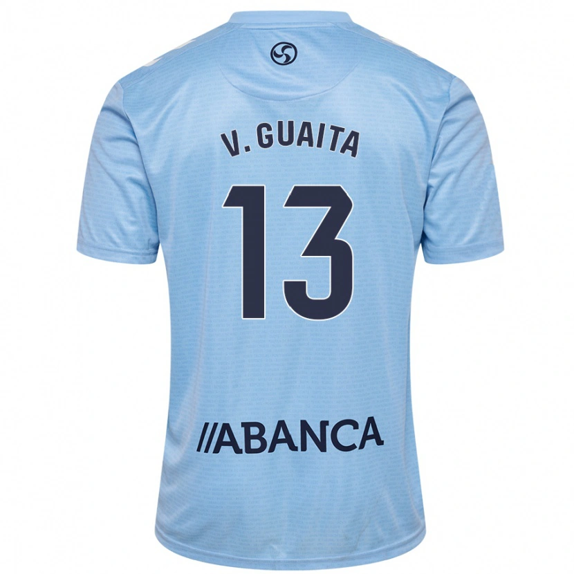 Danxen Uomo Maglia Vicente Guaita #13 Celeste Kit Gara Home 2024/25 Maglietta