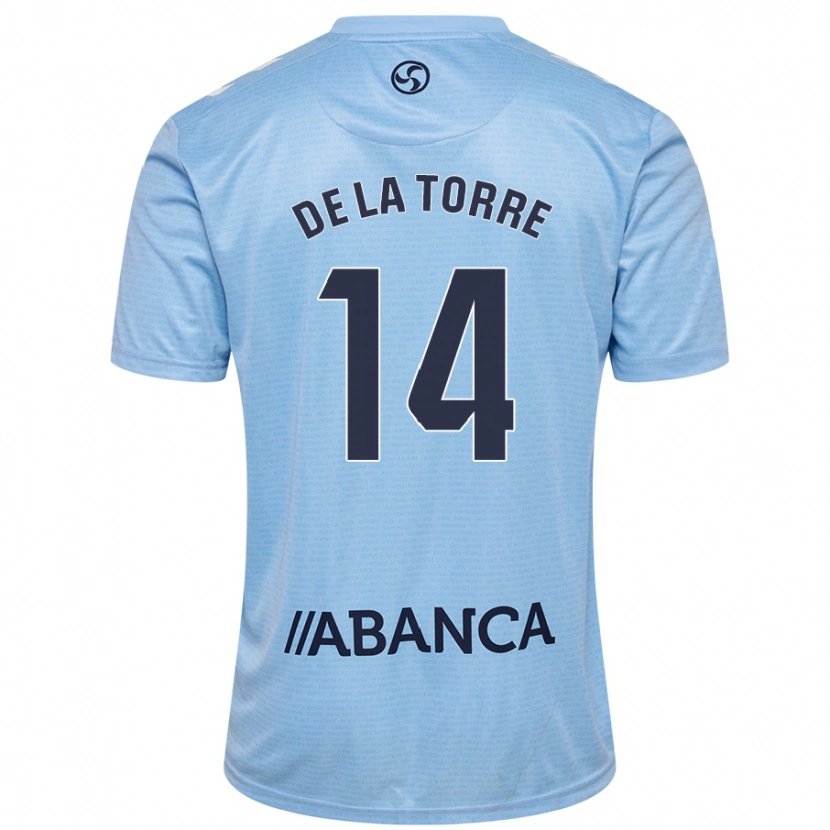 Danxen Uomo Maglia Luca De La Torre #14 Celeste Kit Gara Home 2024/25 Maglietta
