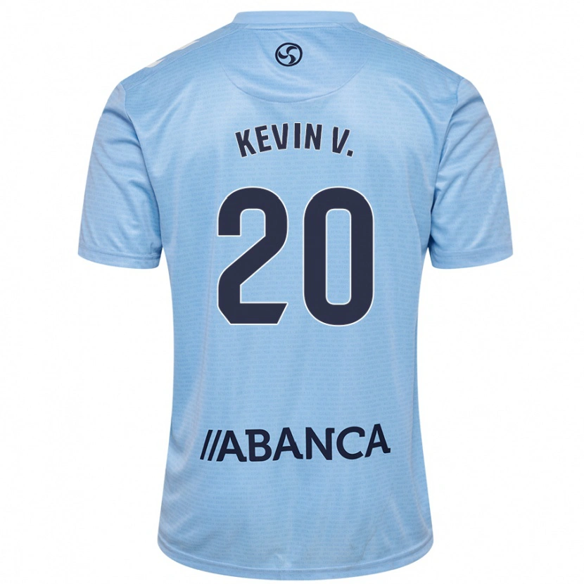 Danxen Uomo Maglia Kevin Vázquez #20 Celeste Kit Gara Home 2024/25 Maglietta